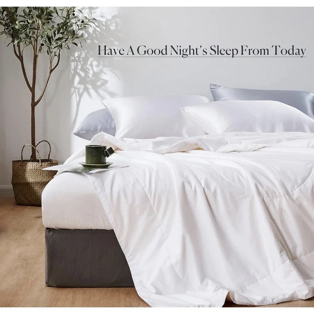 Mommesilk Mulberry Silk Comforter/Duvet/Quilt, 100% Pure Long Strand Silk Full
